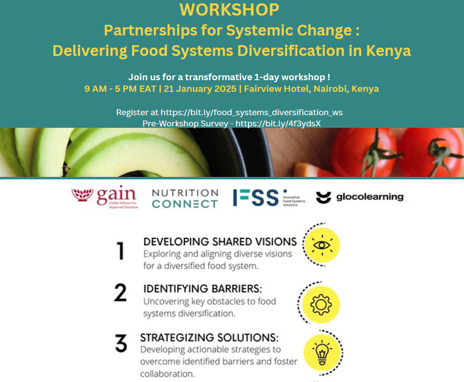 Series 2: Workshop: Partnerships for Systemic Change – Driving Food Systems Diversification in Kenya