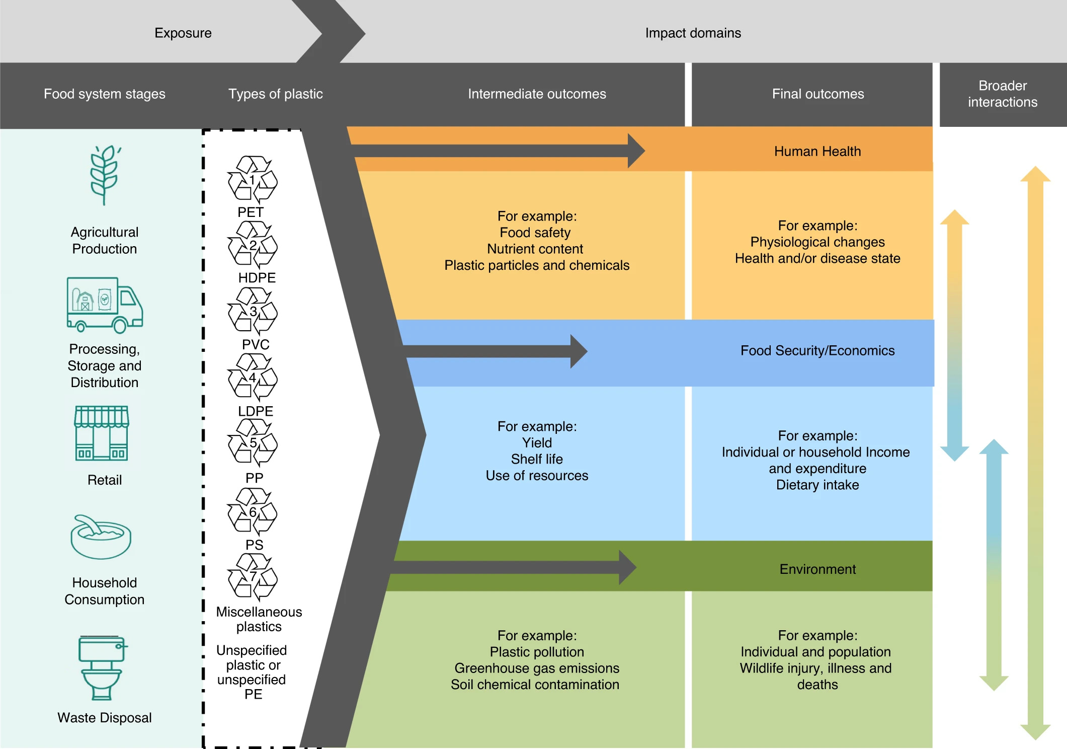Systemic Review of Plastic Waste in Food Systems